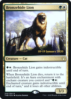 Bronzehide Lion (210) (Prerelease) - Foil