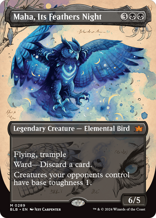 Maha, Its Feathers Night (0289) (Borderless)