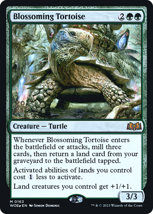 Blossoming Tortoise (0163) (Prerelease) - Foil