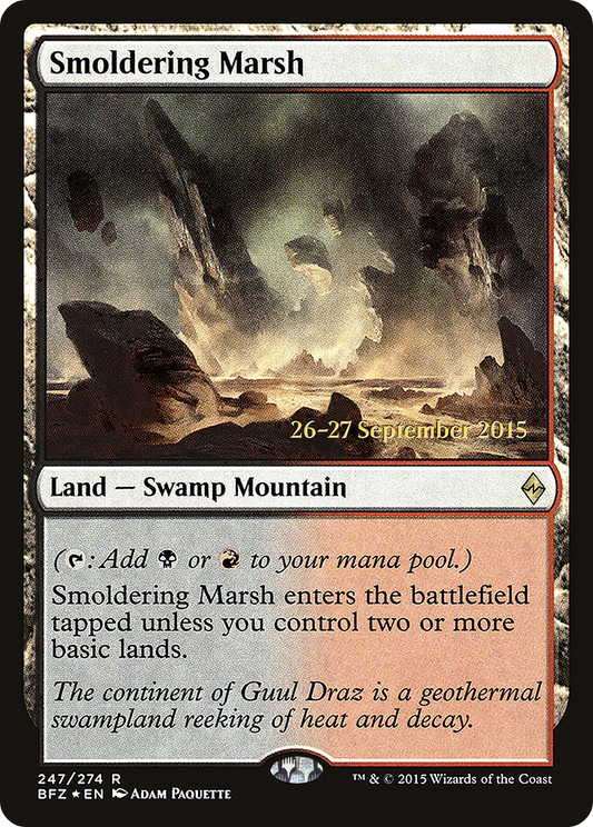 Smoldering Marsh (247) (Prerelease) - Foil