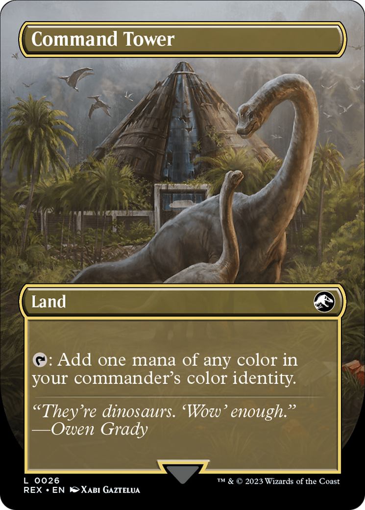 Command Tower (0026) (Borderless) (Reversible) (REX) - Foil