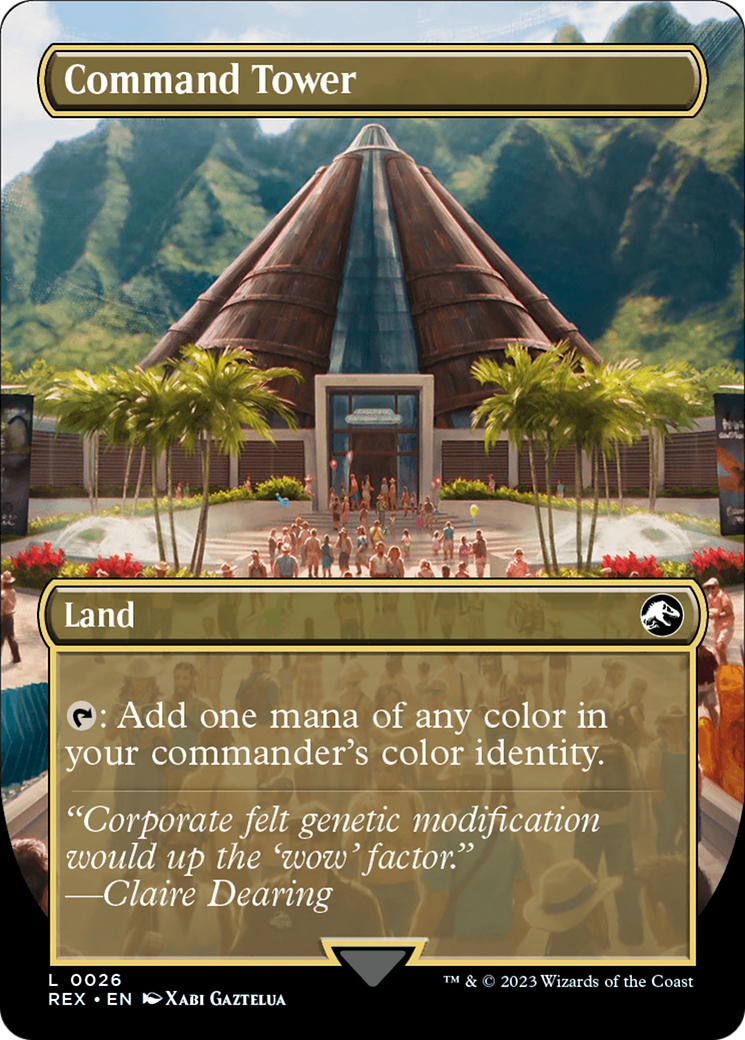 Command Tower (0026) (Borderless) (Reversible) (REX) - Foil