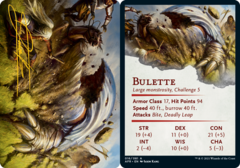 Bulette (16/81) Art Card (AAFR) - Gold-Stamped Signature