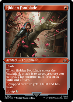 Hidden Footblade (0216) - Foil Etched