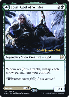 Jorn, God of Winter // Kaldring, the Rimestaff (179) (Prerelease) (PKHM) - Foil