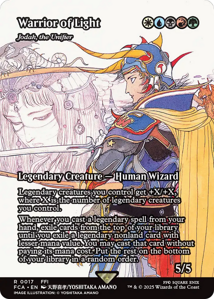 Warrior of Light [Jodah, the Unifier] (0017) (Showcase) - Foil