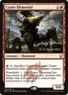Crater Elemental (132) (Prerelease) - Foil