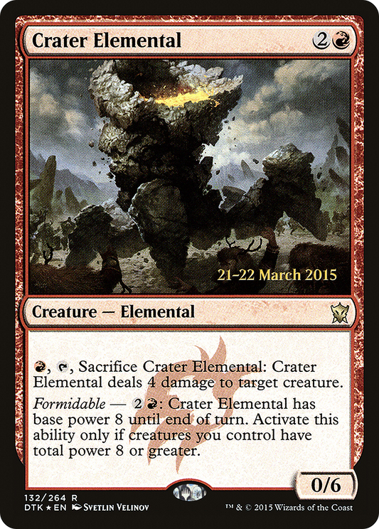 Crater Elemental (132) (Prerelease) - Foil