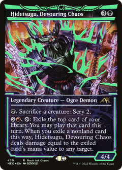 Hidetsugu, Devouring Chaos (430) (Showcase) (Green) - Neon Ink