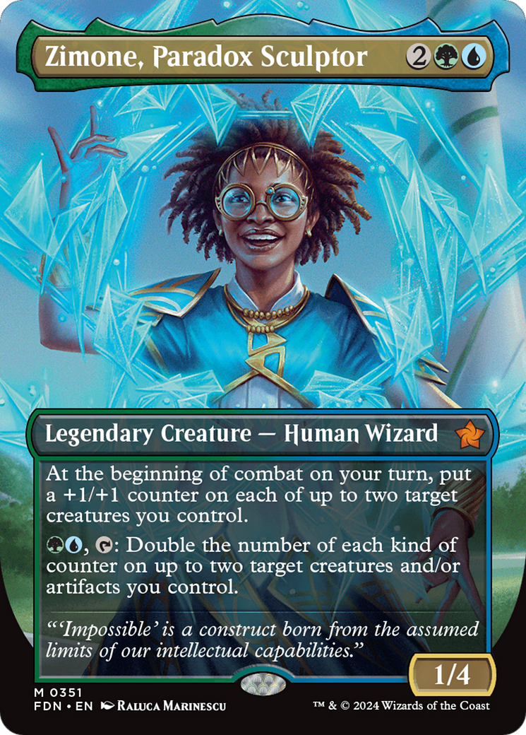Zimone, Paradox Sculptor (0351) (Borderless) - Foil