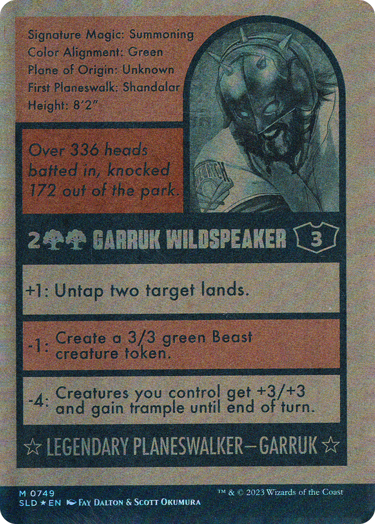Garruk Wildspeaker (0749) (Reversible) (Showcase) (SLD) - Foil