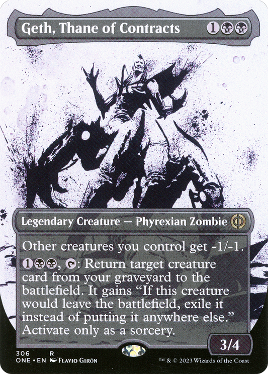 Geth, Thane of Contracts (306) (Borderless) (Showcase) - Foil