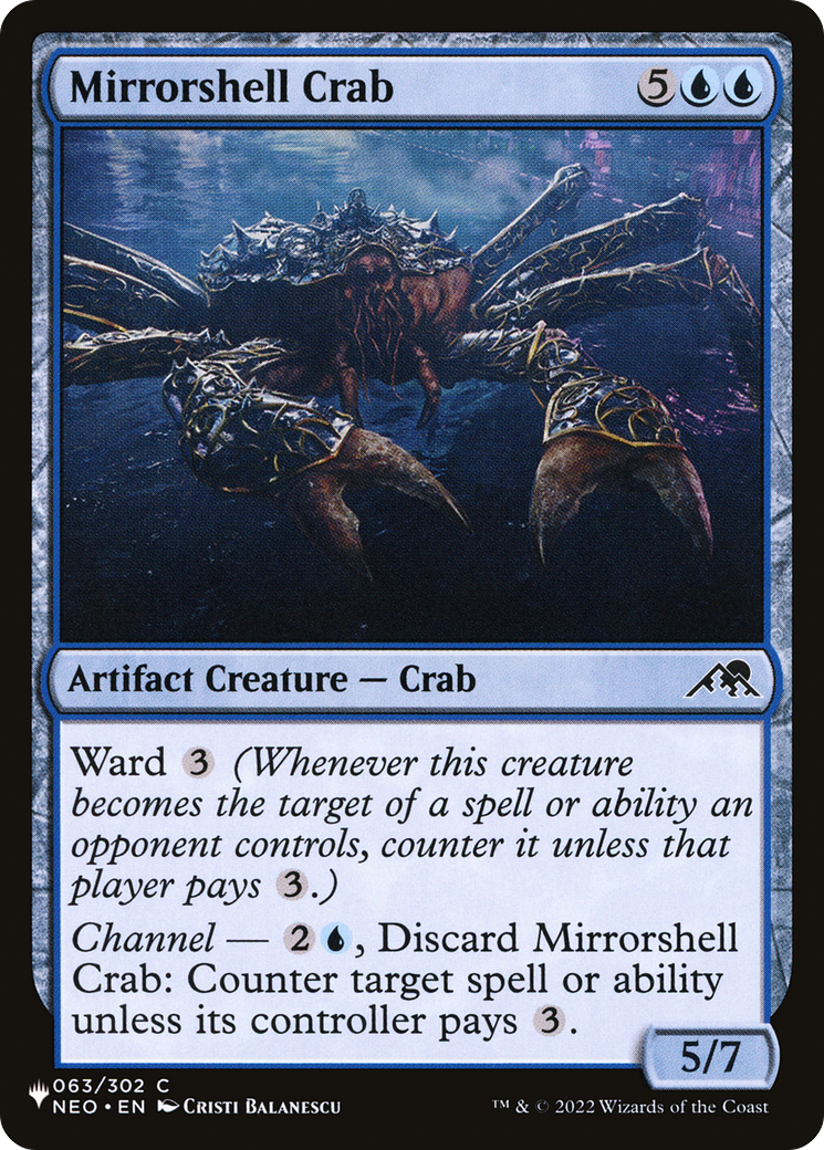 Mirrorshell Crab (NEO-63) (PLST)