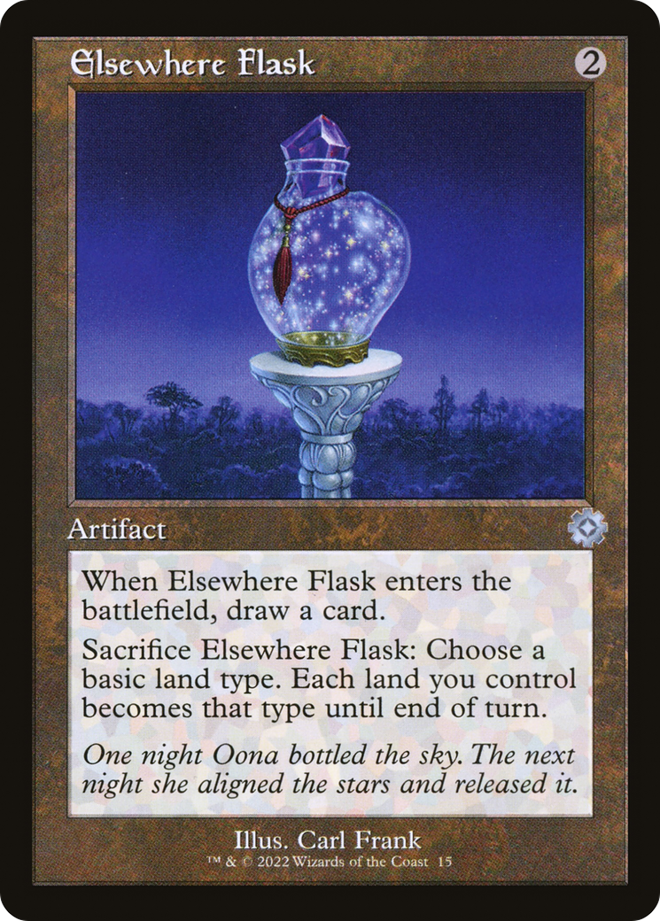 Elsewhere Flask (015) (Retro Frame) - Foil