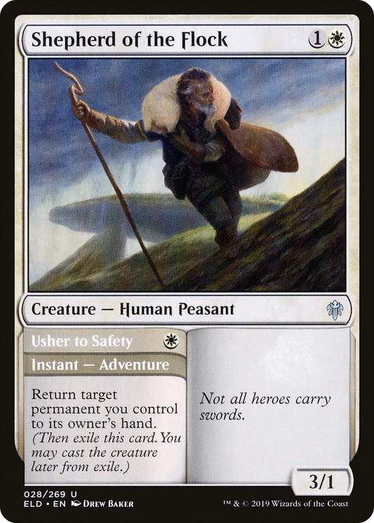 Shepherd of the Flock // Usher to Safety - Foil