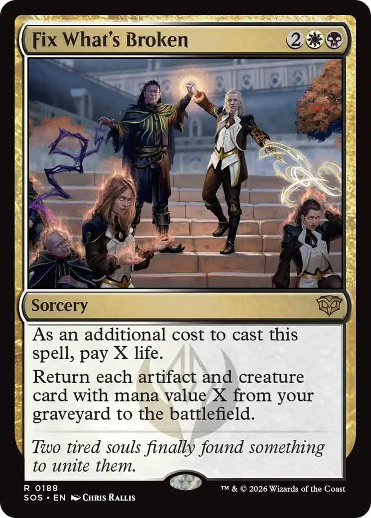 Fix What's Broken (SOS) - Foil