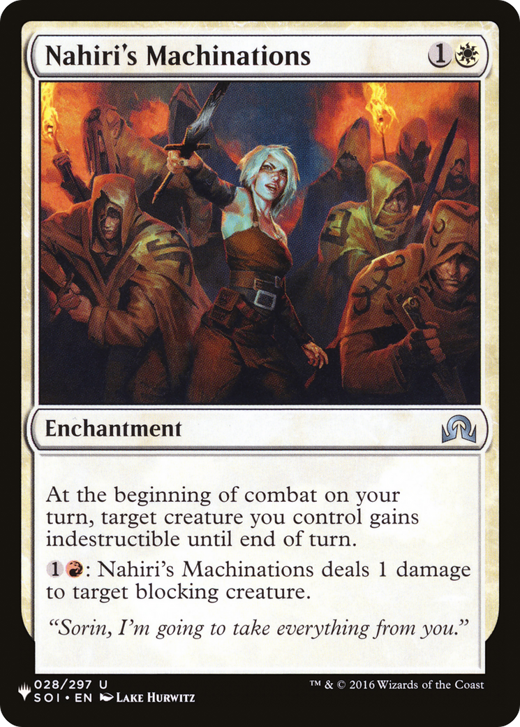 Nahiri's Machinations (SOI-28) (PLST)