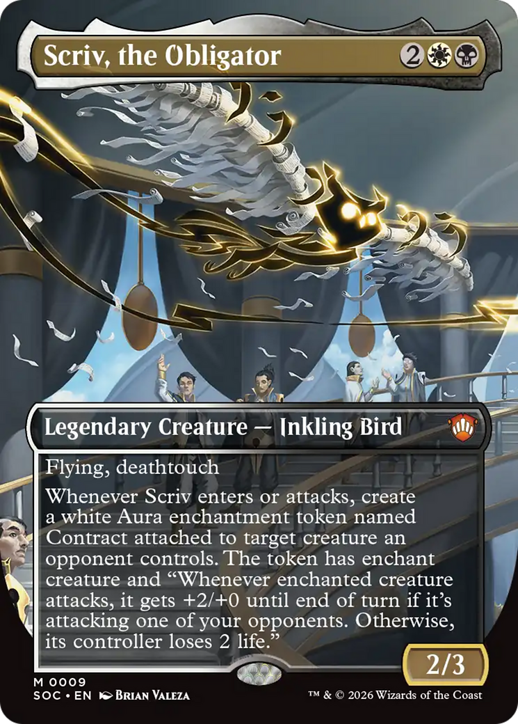 Scriv, the Obligator (0009) (Borderless) (SOC) - Foil
