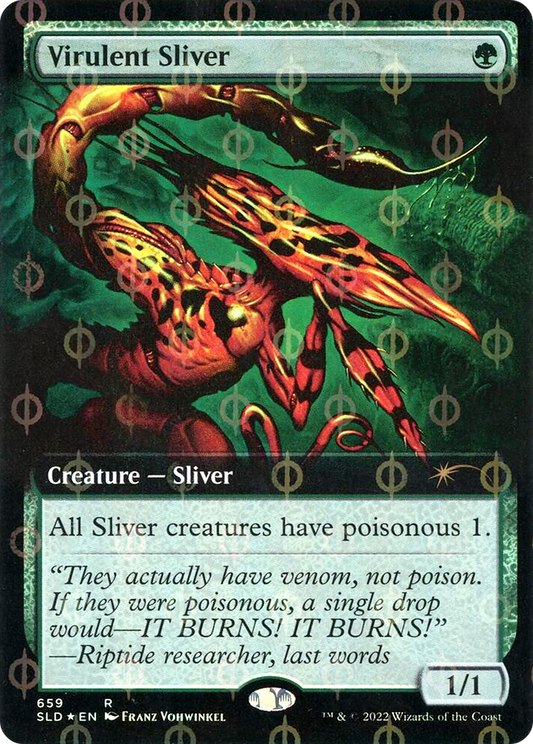 Virulent Sliver (659) (Extended Art) - Compleat Foil