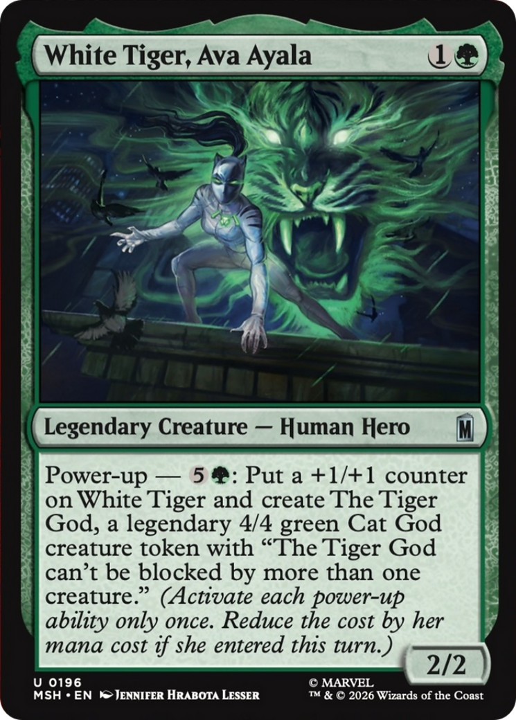 White Tiger, Ava Ayala (MSH) - Foil