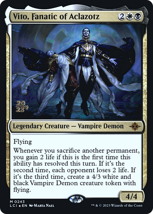 Vito, Fanatic of Aclazotz (0243) (Prerelease) - Foil