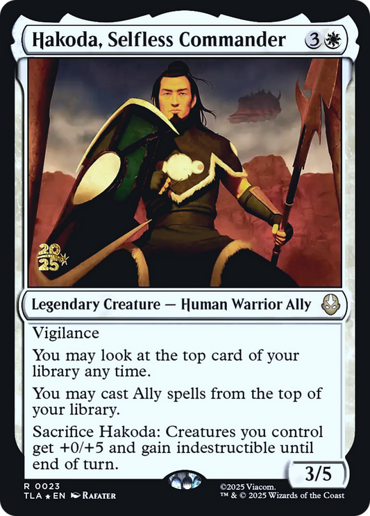 Hakoda, Selfless Commander (0023) (Prerelease) (PTLA) - Foil