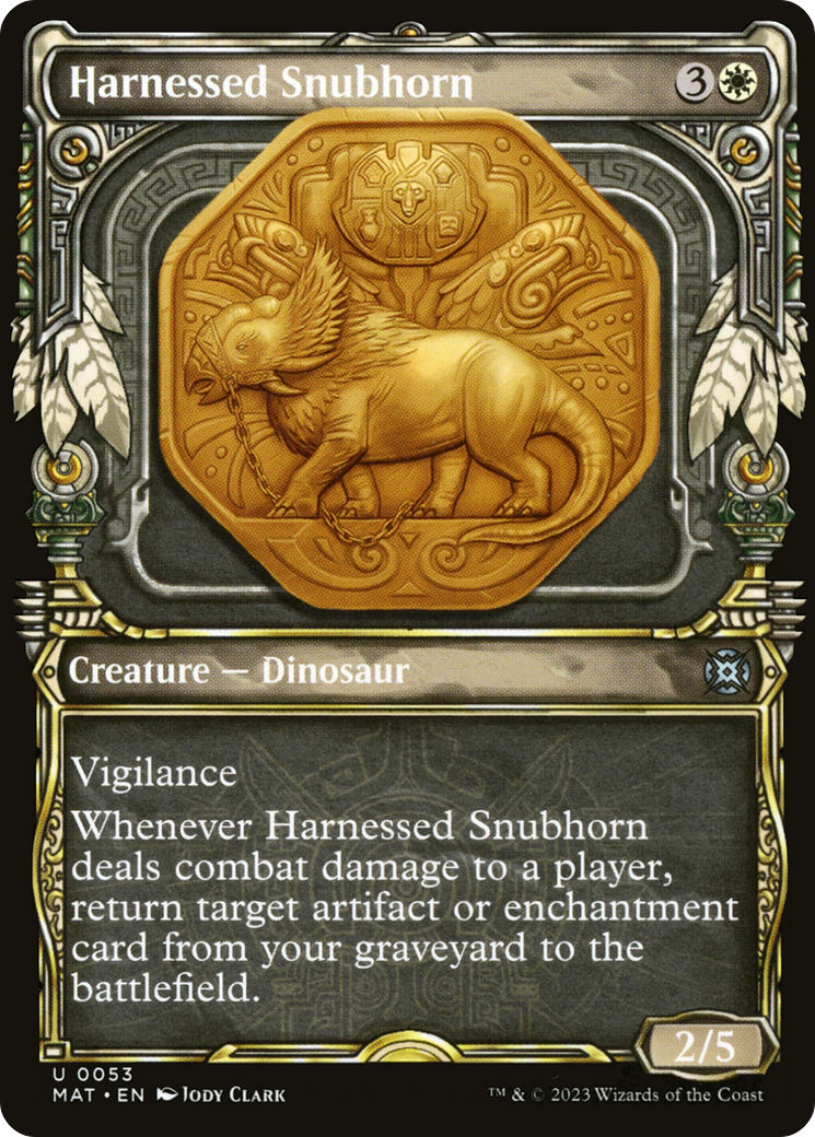 Harnessed Snubhorn (0053) (Showcase) - Foil