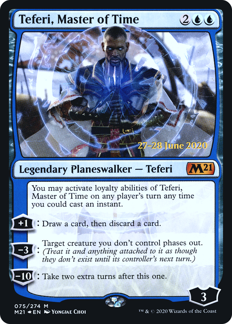 Teferi, Master of Time (075) (Prerelease) - Foil