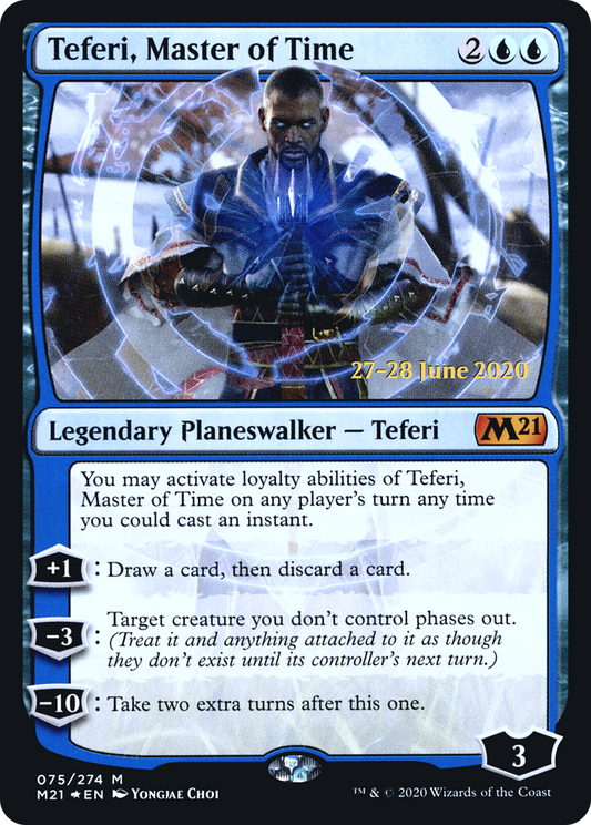 Teferi, Master of Time (075) (Prerelease) - Foil