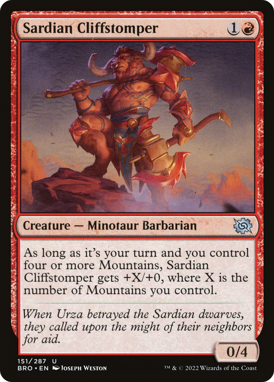 Sardian Cliffstomper - Foil