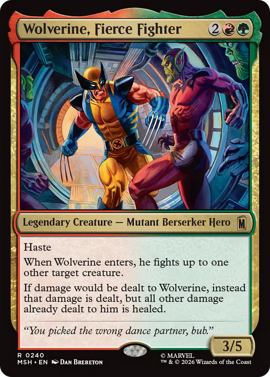 Wolverine, Fierce Fighter (0240) (MSH) - Foil