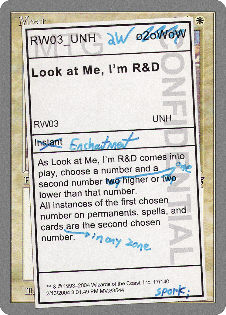 Look at Me, I'm R&D - Foil