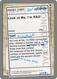 Look at Me, I'm R&D - Foil