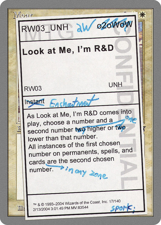Look at Me, I'm R&D - Foil