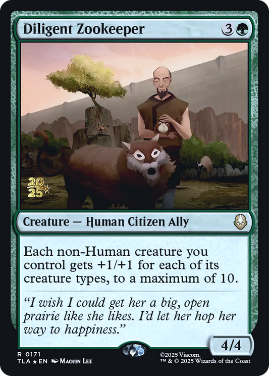 Diligent Zookeeper (0171) (Prerelease) (PTLA) - Foil