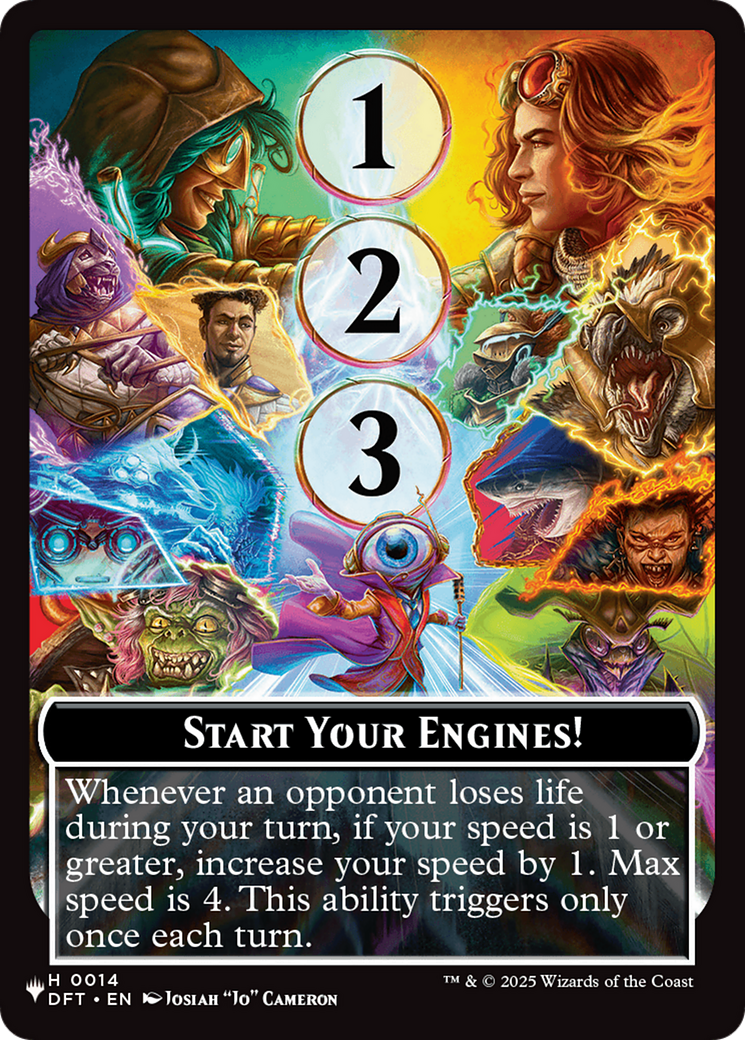 Start Your Engines! // Max Speed Double-Sided Token (0014) (PLST)