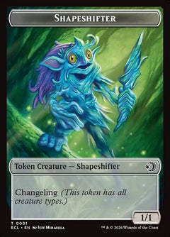 Shapeshifter (0001) // Treasure (0010) Double-Sided Token (TECL)
