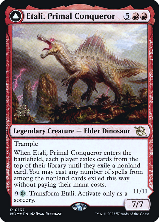Etali, Primal Conqueror // Etali, Primal Sickness (0137) (Prerelease) (PMOM) - Foil
