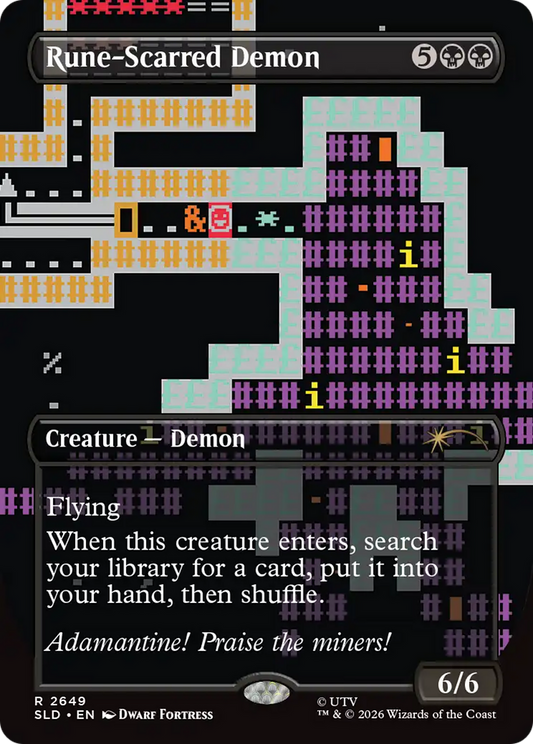 Rune-Scarred Demon (2649) (Borderless) (SLD)