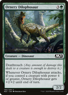 Ornery Dilophosaur - Foil