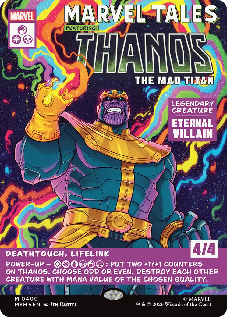 Thanos, the Mad Titan (0400) (Extended Art) (Borderless) (Extended Art) (MSH) - Foil