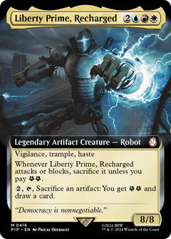 Liberty Prime, Recharged (0416) (Extended Art) - Foil