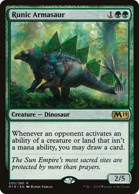 Runic Armasaur (200) (Promo Pack) - Foil