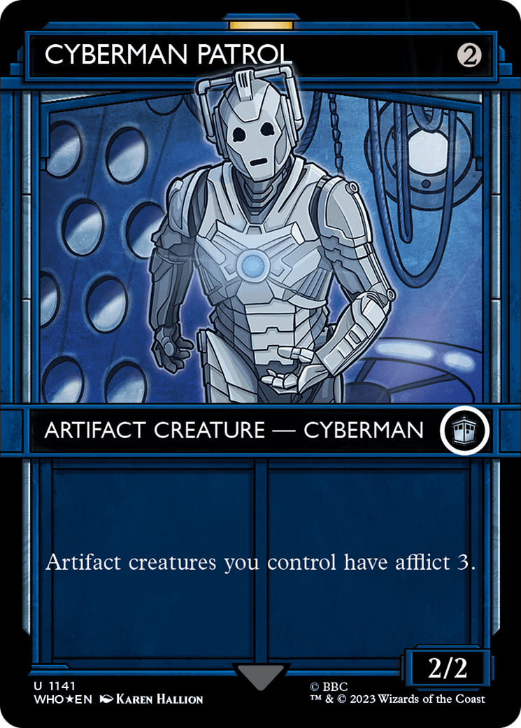 Cyberman Patrol (1141) (Showcase) - Surge Foil