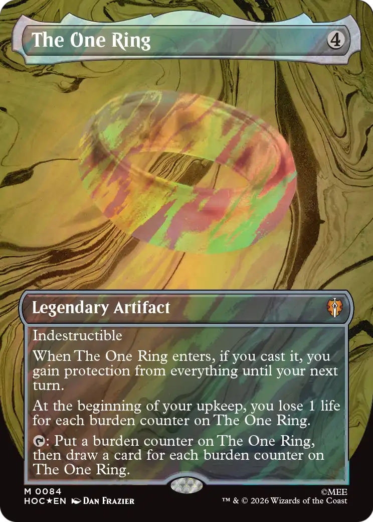 The One Ring (0084) (Borderless) (HOC) - Surge Foil
