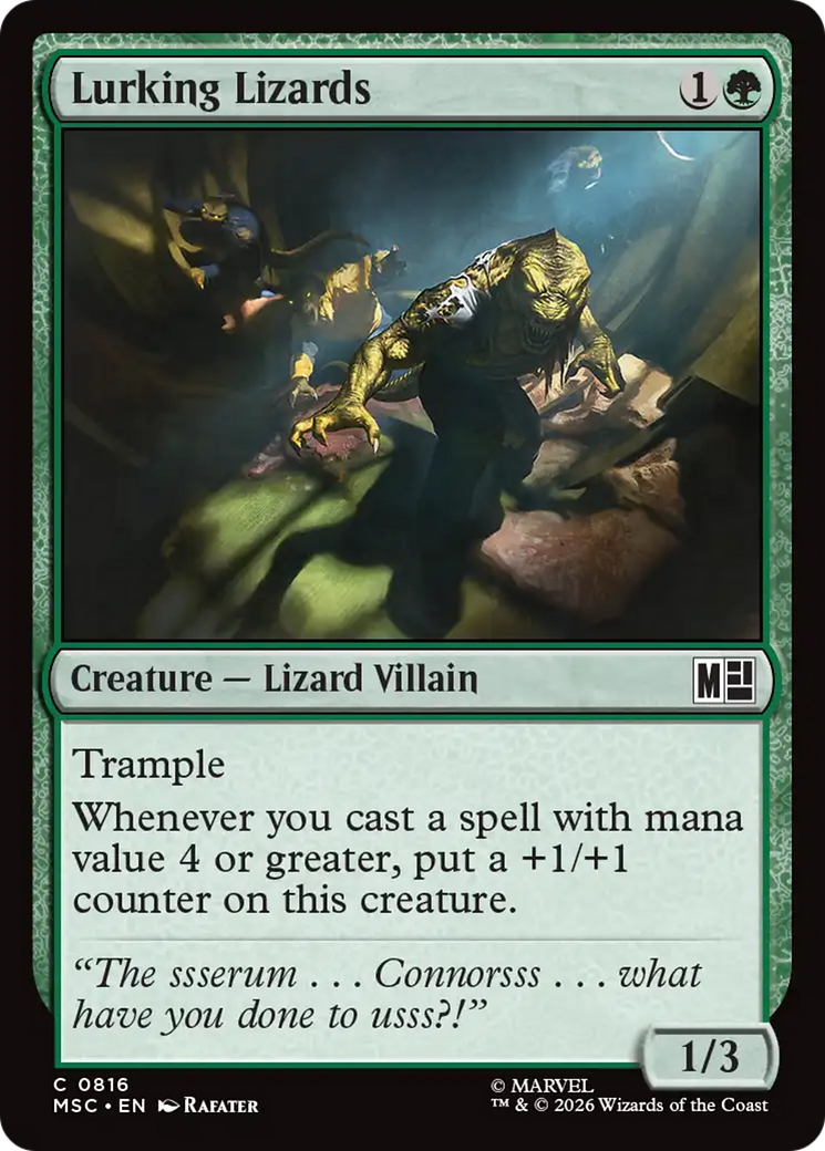 Lurking Lizards (MSC) - Foil