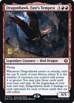 Dragonhawk, Fate's Tempest (0132) (Prerelease) - Foil