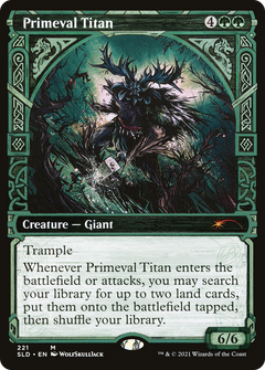 Primeval Titan (221) (Showcase) - Foil