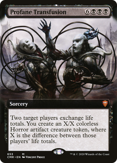 Profane Transfusion (653) (Extended Art) - Foil