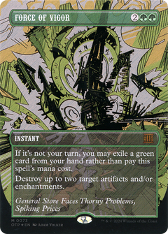 Force of Vigor (0073) (Borderless) - Textured Foil